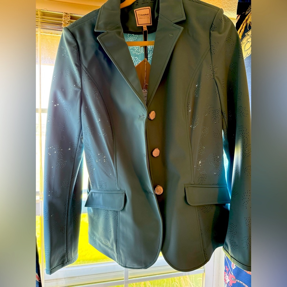 NWT Samshield show coat Neptune blue